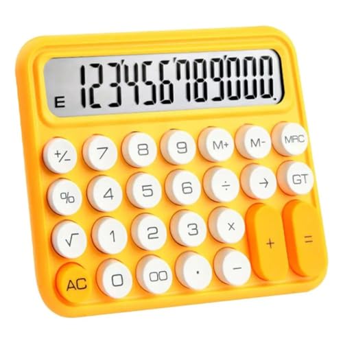 NSUQOA 12-bit Mechanicals Calculatosr Withs LCD Displays Lsargse Circulars Buttons Keys