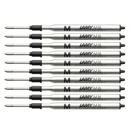 LAMY LM16BK F Ballpoint Pen Refill, Oil-Based, Fine Point, Black, 1 Box