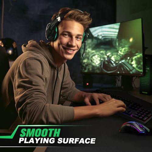 LifeTrim Huge 46”x17” 5mm Gaming Mouse Pad Large Mouse Pad for Desk Gaming Giant Black XXL Thick Long Extra Large Extended Big Gamer Desk Mat