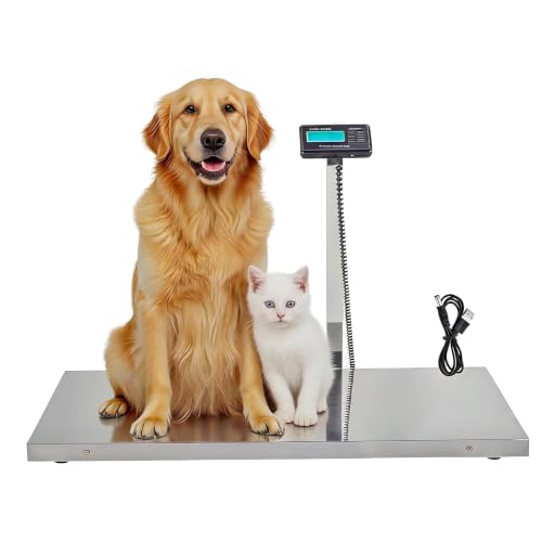 Garvee Livestock Scale 1100lb Dog Scales for Large Breed, Goat/Sheep Scale