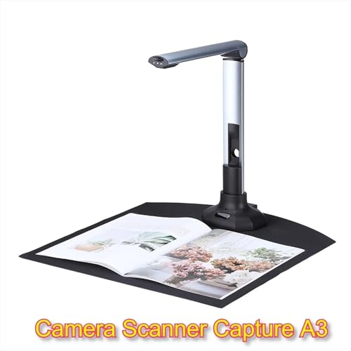 Book Scanner Kit Reader Document Camera Capture Scan Machine A3 HD with LED for ID Cards Books BK52