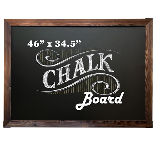 Loddie Doddie Magnetic Chalk Board, Menu Board for Kitchen, 46" x 34.5"