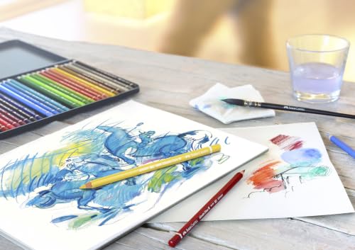 Faber-Castel FC117536 Albrecht Durer Artist Watercolor Pencils In A Metal Tin (36 Pack), Assorted