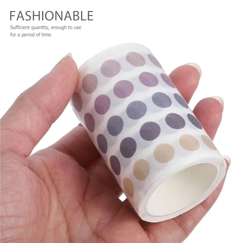 Colored Dot Stickers 12Rolls Dot Washi Tape Stickers Pastel Color Dot Stickers for Journals Notebooks Scrapbooking Planner Accessories