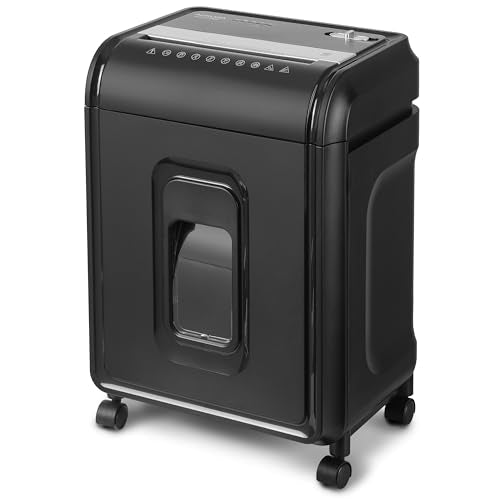 Aurora AU1275MB High-Security 12-Sheet Micro-Cut Paper and CD/Credit Card Shredder/ 5.7-Gallon Pullout Basket/60 Minutes Run Time