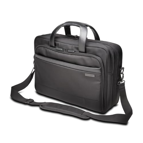 Kensington K60386EU Laptop Briefcase, Contour 2.0 15.6 Inch Business Laptop Briefcase, Medium Shoulder Bag for Laptops & Tablets, Water Resistant Secure Bags for Men & Women, Hand Luggage, Travel Bag