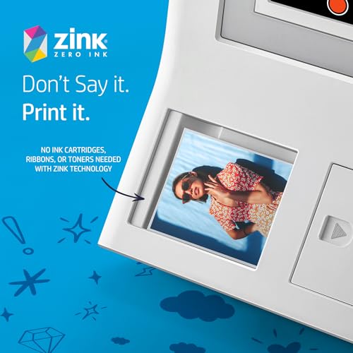 HP Sprocket 3.5 x 4.25” Zink Sticky-Backed Photo Paper (300 Pack) Compatible with HP Sprocket 3x4 Photobooth and Photo Printer