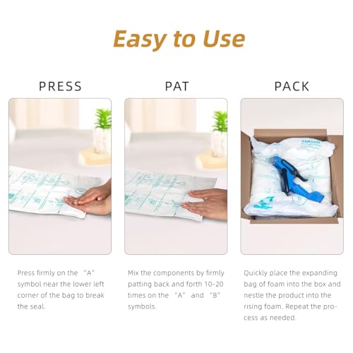 Expanding Foam Bag Quick for Shipping 40 Pack of 18"x22" Faster Foaming Better Shaping Handy Foam Room Temperature Packaging Bag #40 (40 PACK)