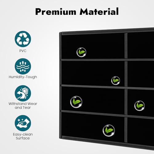 MhdunueSK Mailbox for Classroom 12 Slots, Mail Sorter Countertop Paper Organizer Storage, Student Mailbox for Classroom, Mail Organizer for Home Library Office Classroom(Black, 12 Slots)