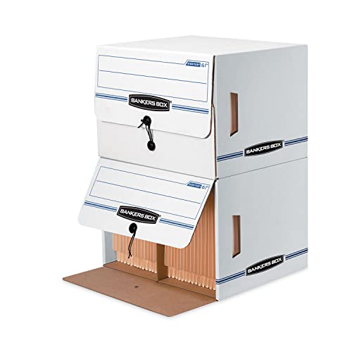 Bankers Box 12-Pack Side-Tab Drop-Front Basic-Duty File Box, Letter