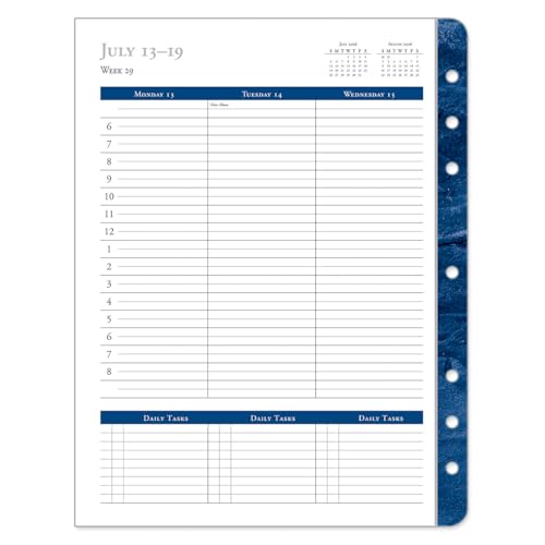 FranklinCovey - Monticello Ring-Bound Planner Refill - Weekly (Monarch, Jul 2026 - Jun 2027)
