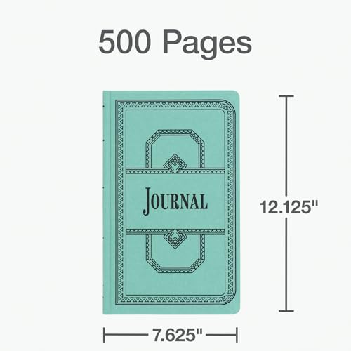 Boorum & Pease 66500J Account Book, Journal-Ruled, 500 Pages, 12-1/8-Inch x7-5/8, Blue
