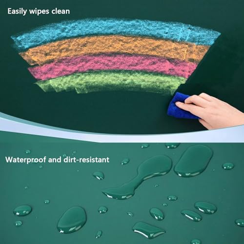 Removable Sticky whiteboard Film, Self Adhesive Magnetic Whiteboard Wallpaper Roll Multicolor Multiple Sizes(Black,47.2x70.7in(120x180cm))