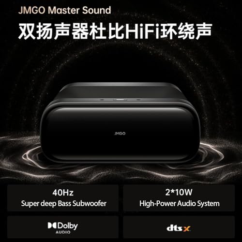JmGO O3-Ultra Laser 4K Ultrakurzdistanz Beamer MALC 4000 ISO Lm MT9681 4GB 128GB Master Sound Speaker WiFi Bluetooth HDMI Ultra Short Throw Projector | Android Chinese OS with KD3 Google TV Stick