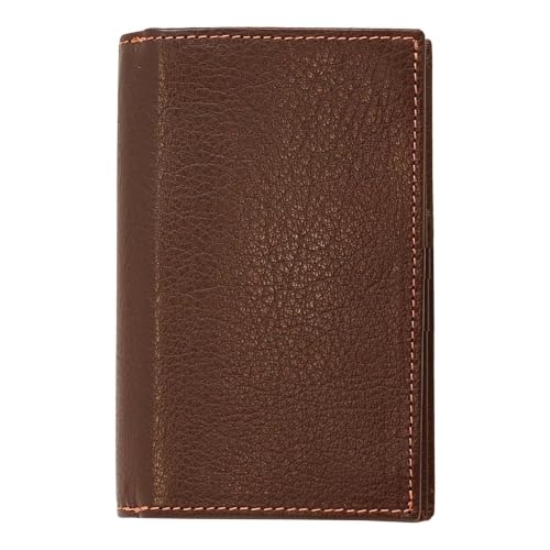 Ashford 2101-022 Personal Notebook, Mini 5 Holes, Deep Ring Diameter 0.3 inches (8 mm) + Business Card Holder [Brown]