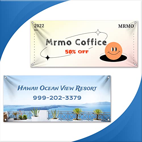 Custom Vinyl Banners and Signs Customize for Outdoor Indoor, Customize Photo Logo Text Banner Decoration Backdrop for Business Party Birthday Graduation Wedding Event (4'x12')