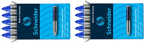 Schneider 852 Blister Pack of 10 Rollerball Cartridges for Breeze/Baseball and ID Duo Pens-Erasable Ink Royal Blue