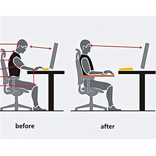 ALCKO Ergonomic Arm Rest for Chair Adjustable Mouse Pad with Wrist Support Armrest Wrist Rest Attachment Arm Pad Tray for Chair - Home Office