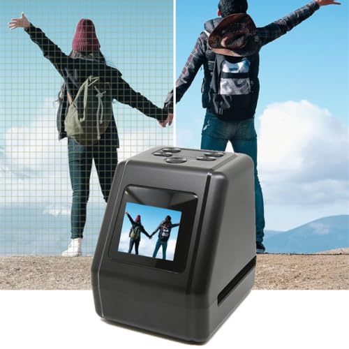 Negatively Scanner JPG ABS Film Slide Scanner Fast Conversion with 2inch LCD Screen Display for Laptop Computer Accessor