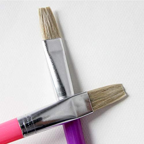 UOHLCX HBJWOV Paint Brush for Children Oil Watercolor Painting Candy Color Watercolor Painting Bristle Gouache Drawing Art 4Pcs Candy Color(E)