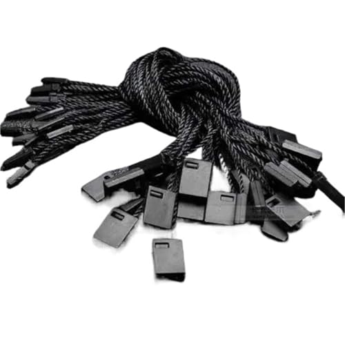 1900pcs Plastic Loop Lock String Fastener Cord Tie Snap Seal Tag Holder Rope