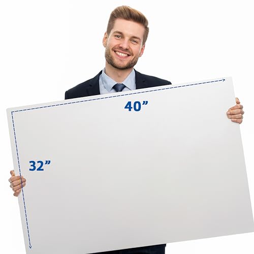Flipside Products 32" x 40" White Acid Free Foam Board, Arts and Crafts, 3/16" Thick, Presentations, Large Signboards, Backing Board, Display, Pack of 25