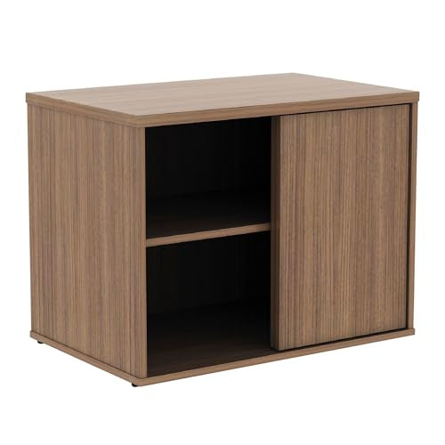 Alera ALE Open Office Low Storage Cabinet Credenza, 29 1/2 x 19 1/8x 22 7/8, Walnut