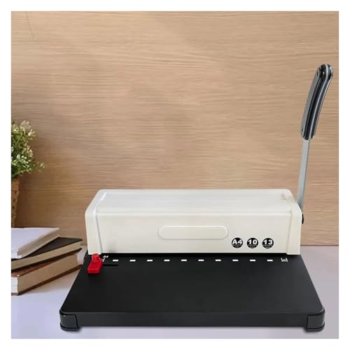 Binding Machines, Binding Machine Punching 12 Sheets Square Size Holes Fit Letter Size A4 A3 Book Binder for Files Office School Home Contracts
