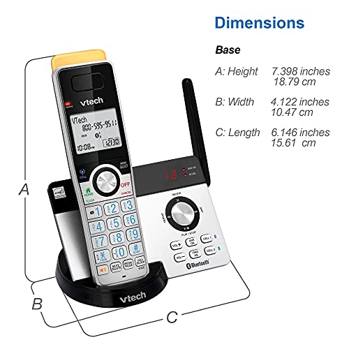 VTech IS8121-4 Super Long Range Cordless Phone, 4 Handsets