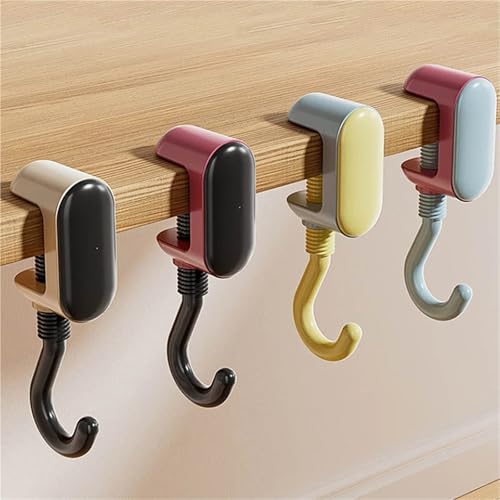 UGRBOQZK Dopamine Portable Adjustable Desk Edge Hook Desktop Bag Hooks Strong Load-Bearing Gaming Headset Water Bottle(A2)