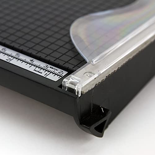 Tonic Studios Tim Holtz Deckle Torn Guillotine Paper Trimmer - 8.5" Edge Trimmer - Cardstock & Paper Cutter - Stainless Steel Blade, Safety Finger Bar, Non-Slip Feet & Comfort Handle