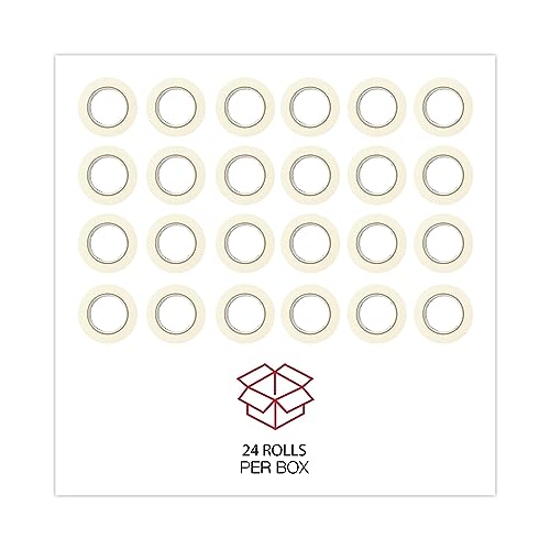 Universal UNV51302CT 3 in. Core 48 mm x 54.8 in. General Purpose Masking Tape - Beige (24/Carton)