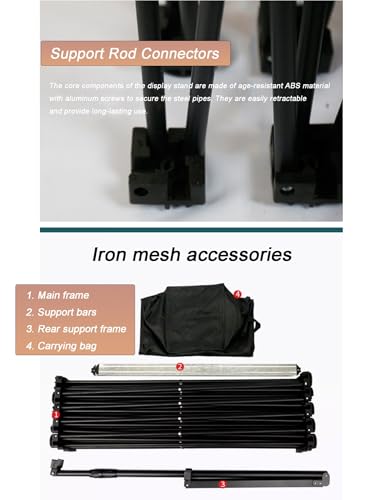 YDBMY Portable Pop Up Display Stand - Foldable Pull-Out Frame for Multi-Function Backdrop, Ideal for Annual Meetings, Corporate Events & Exhibitions