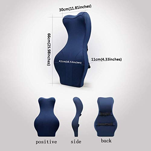 UIOLCFG Lumbar Pillow - Support Pillow, Memory Foam Back Cushion with Breathable for Car Seat,Office Computer Chair