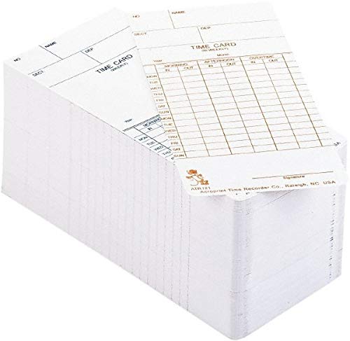 Acroprint Time Recorder - Weekly/Bi-Weekly/Twice Monthly Time Cards, for Use with: Acroprint® Model ATR120 (750 Pack)