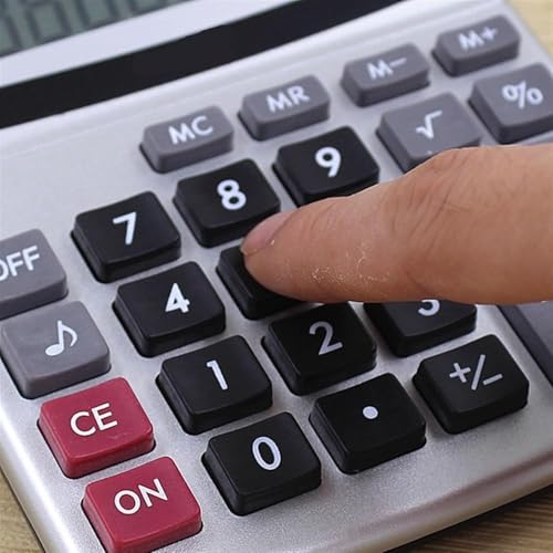 ZHIQISHI Scientific Calculator Calculators Desktop Calculator， Calculator Metal Desktop Large Font Wide Business Computer Office Supplies