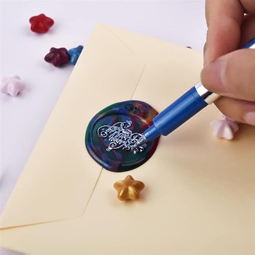 MLLXUXANCC 100pcs Retro Sealing Wax Beads Wax Seal Stamp Beaded for Wedding Vintage Craft Decor Card Making Tools