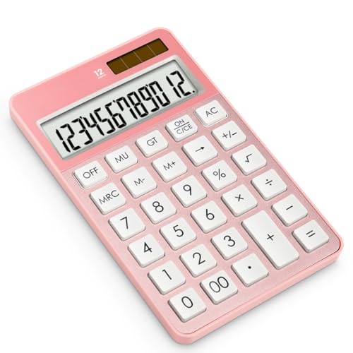 NSUQOA Student Calculator Portable Solar Power Office Tablet Cute Electronic