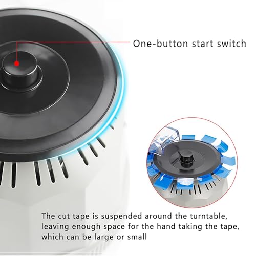 Automatic Electric Tape Dispenser with Adjustable Rotary Cutter,Detachable Rollers,Heavy Duty for Warehouse,School,Office,Shop