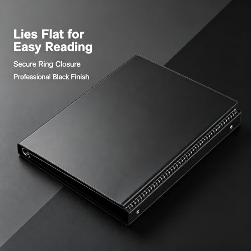 1-" Round Ring Binder,Standard 3 Ring Binder Fit Letter Size