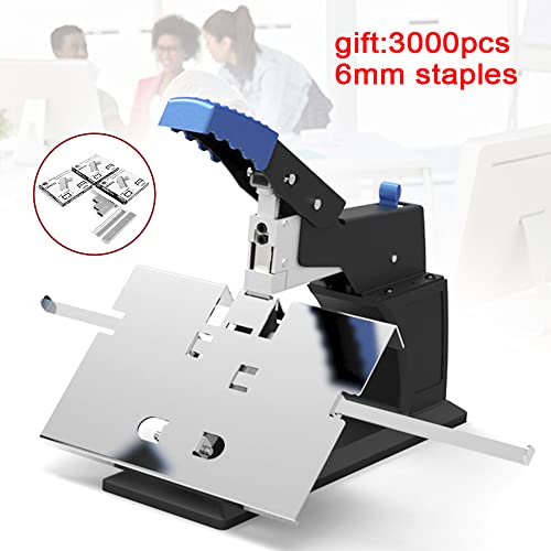 Heavy Duty Desktop Stapler, Dual-Mode Booklet Stapler, Saddle Stitch Stapling Machine, Metal Paper Binder Compatible with 23/6~23/10 Staples for Reports Documents Booklets Office Files Flat Stapling