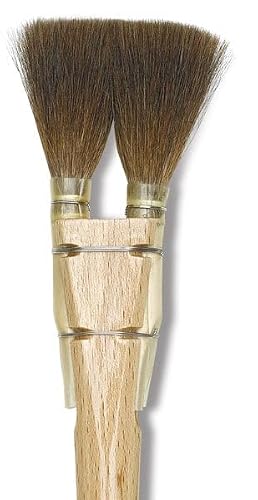 Da Vinci Double Squirrel Brush - Square-Edged, Size 2