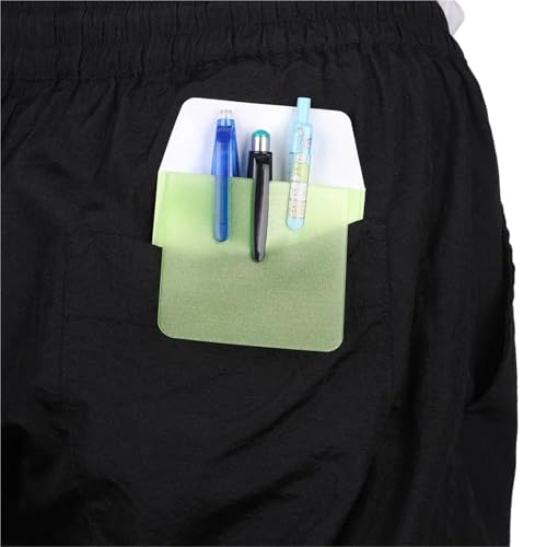 Gonehyu 6 PCS Colorful PVC Pocket Protector Leak-Proof Pen Pouch for Doctors Nurses Office