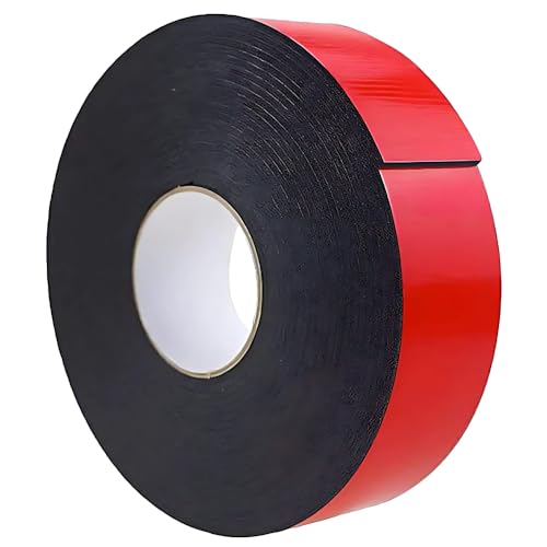 WOD DCPFT62A Double Sided PE Foam Tape, Black - 3 inch x 36 yds - 1/16" Thick, Heavy Duty Strong Moisture Resistant Used For Seal, Gasket, Mounting, and Sound Dampening Indoor/Outdoor
