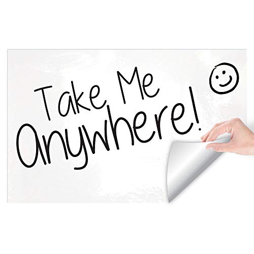 Peel and Stick White Board, 24"x36" Dry Erase Board with Stain Proof Dry Erase Surface, White Board for wall with Restickable Adhesive Backing and Flexible Foam Cushion Layer for Smooth Writing