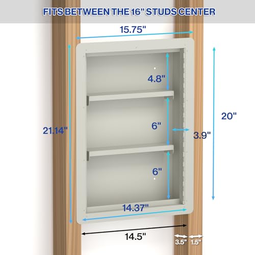 POCHAR In Wall Safe Lock Box with Disguise Sticker for Home, Office