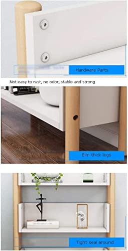 Modern Bookshelf Simple Bookshelf Floor-Standing Book Storage Organizer Bookcase Rack Living Room Balcony Floor Shelf School Book Shelves Books Holder Organizer (Color : White, Size : 4 Tiers)