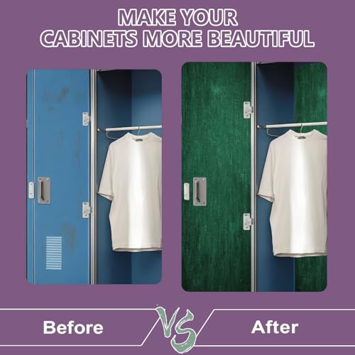 CEREJYPUZ 2 Pcs Locker Magnetic Wallpaper Dark Green wall Texture Irish Style for Text Decor 12" x 36" Wall Magnetic Sticker Removable Locker Accessories Decor Easy Install for Office School