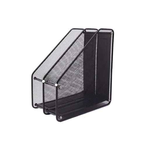 File Rack Metal Office File Frame Multi-Layer Document Holder Archival Storage Box Vertical Organizer Letter Trays(Small)