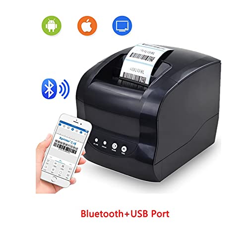 BGVGFBNJ Label Barcode Printer Thermal Receipt Label Printer Support Thermal Adhesive Sticker Paper 20-80mm(365 Ethernet Port)